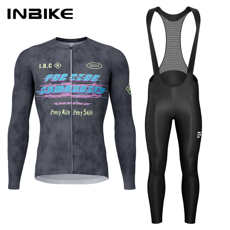 Inbike primavera outono conjun - Cycling Gear Jersey avaliação e preço