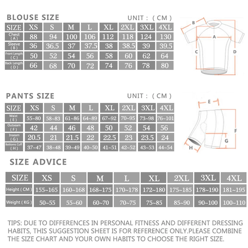 Conjuntos de Camisa de Ciclism - Cycling Bib Shorts avaliação e preço